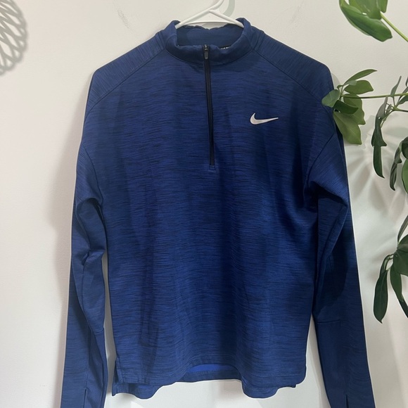 Nike Deep Blue Half-Zip Top - Picture 1 of 5